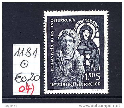 21.5.1964 - SM "Romanische Kunst In Österreich"   -  O Gestempelt  - Siehe Scan (1181o 04) - Used Stamps