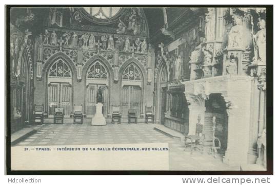 BELGIQUE YPRES / Intérieur De La Salle échevinale, Aux Halles / - Ieper