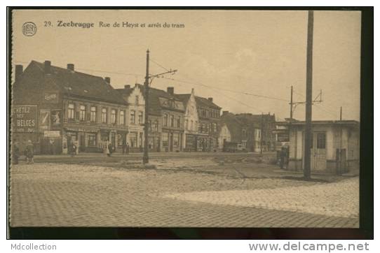 BELGIQUE ZEEBRUGGE / Rue De Heyst Et Arrêt Du Tram / - Zeebrugge