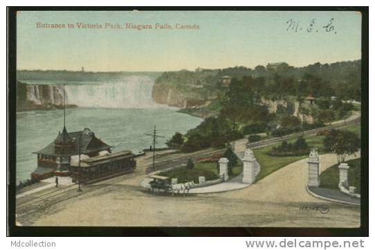 CANADA NIAGARA FALLS / Entrance To Victoria Park / CARTE COULEUR - Autres & Non Classés