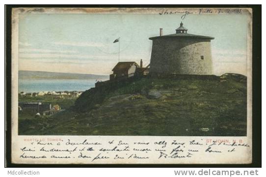 CANADA SAINT JOHN / Martello Tower / CARTE COULEUR - St. John