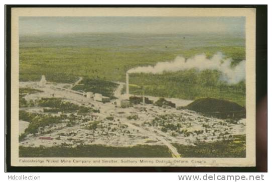 CANADA SUDBURY / Falconbridge Nickel Mine Company And Smelter / CARTE COULEUR - Autres & Non Classés