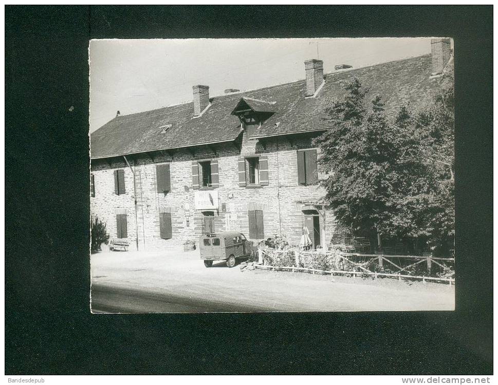 Petite Photo Originale - Hôtel Des Forges à Prelan ( Ille Et Vilaine 35) - Automobile Citroën 2CV Fourgonnette - Automobili