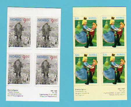 NORVEGE     Neuf **      Y. Et T.  N° 1375 / 1376 (x4)   Cote:  21,00 Euros - Unused Stamps