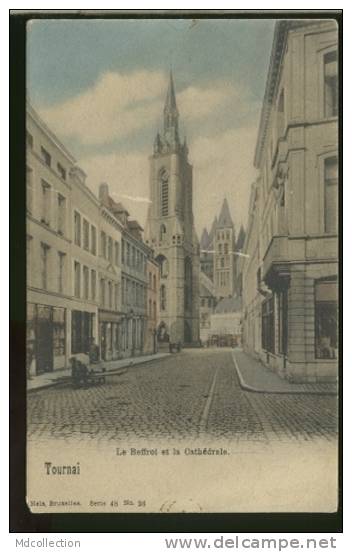 BELGIQUE TOURNAI / Le Beffroi Et La Cathédrale / CARTE COULEUR - Tournai