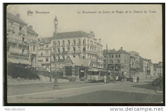 BELGIQUE WENDUYNE / Le Boulevard De Smet De Nayer Et La Station Du Tram / - Wenduine