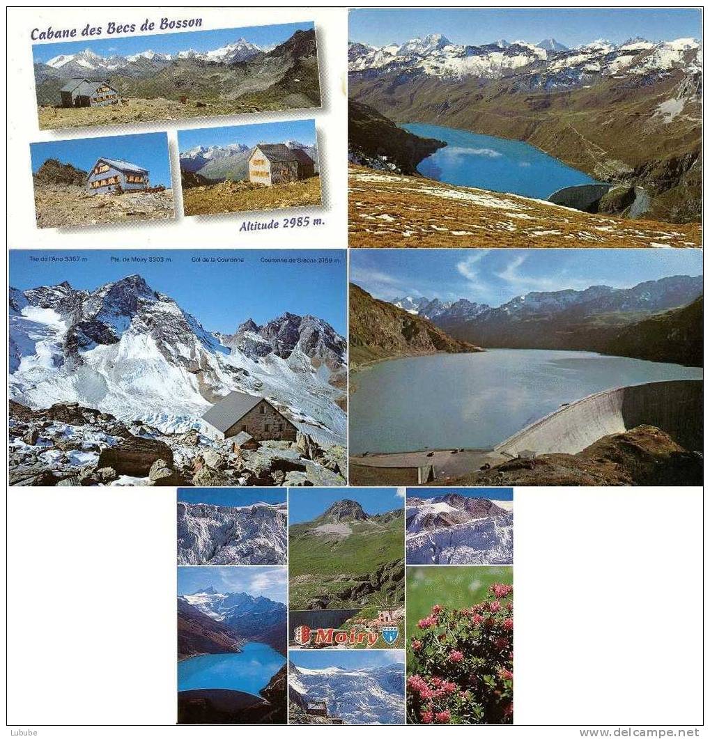 Grimentz - Lac De Moiry / Berghütten  (5 Moderne Karten) - Grimentz