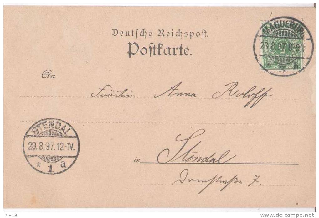 Deutschland: Litho Gruß Aus MAGDEBURG, 1897 - Stendal