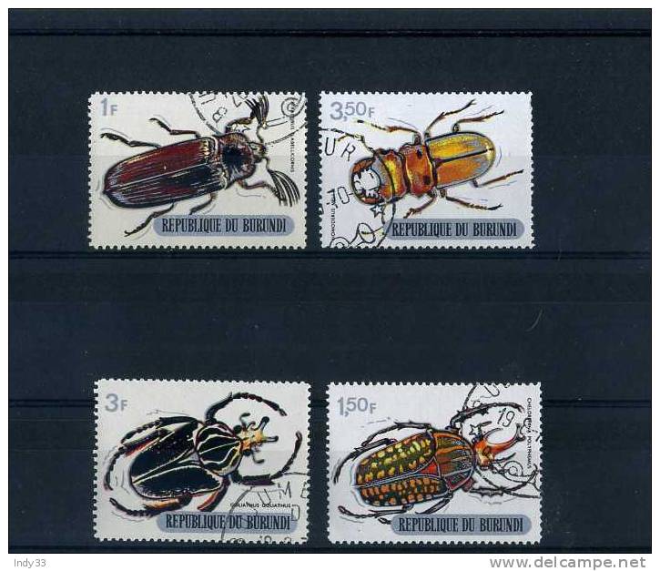 - BURUNDI . SUITE DE TIMBRES DE 1970 OBLITERES - Used Stamps