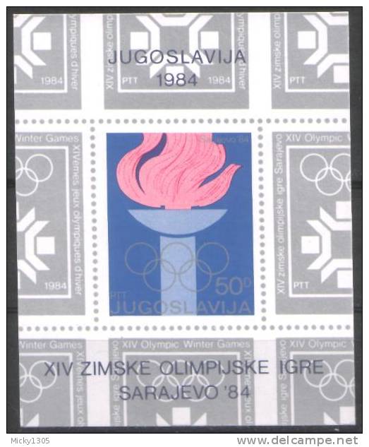 Jugoslawien / Yugoslavia - Mi-Nr Block 24 Postfrisch / MNH ** (A386) - Winter 1984: Sarajevo