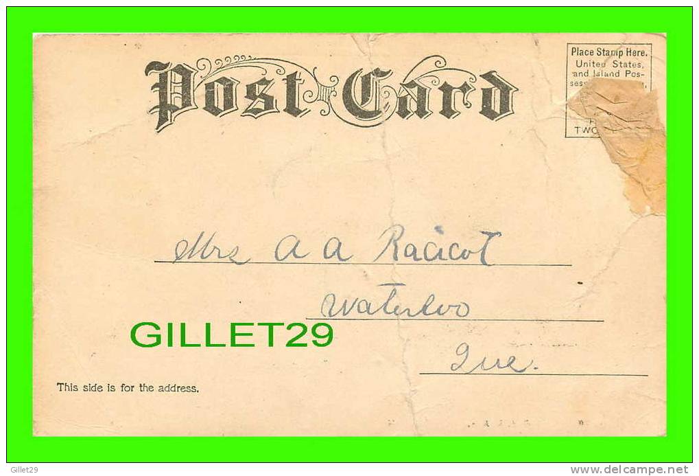 KEENE, NH. - WASHINGTON STREET - THE G.W. ARMSTRONG D.R. & N. CO - TRAVEL IN 1907 - UNDIVIDED BACK - - Andere & Zonder Classificatie