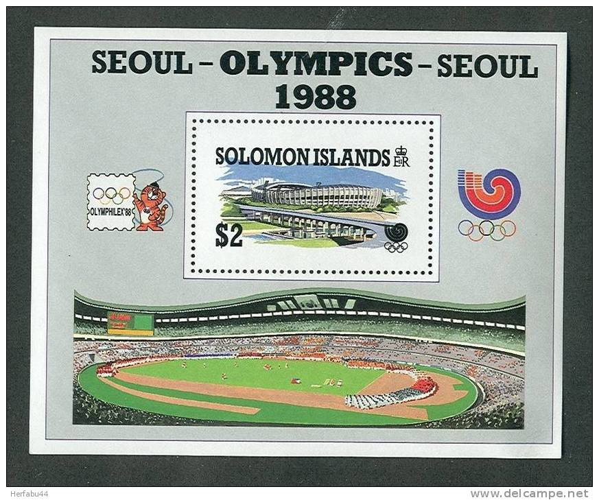 Solomon Islands Summer Olympic Seoul Souvenir Sheet SC# 626 MNH** - Sommer 1988: Seoul