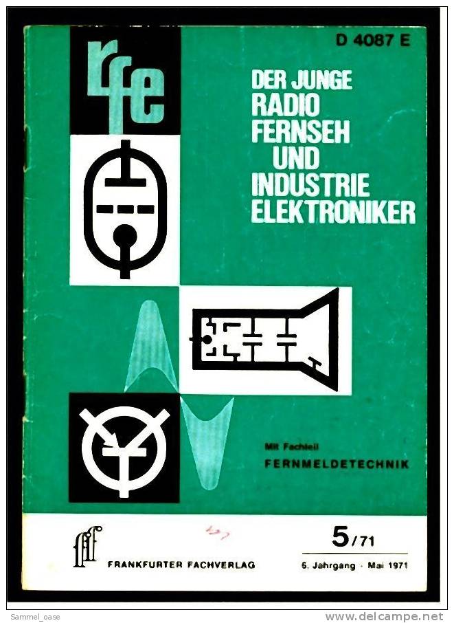 Fach - Zeitschrift  , Der Junge Radio Fernseh Und Industrie Elektroniker 1971 - Computer & Technik