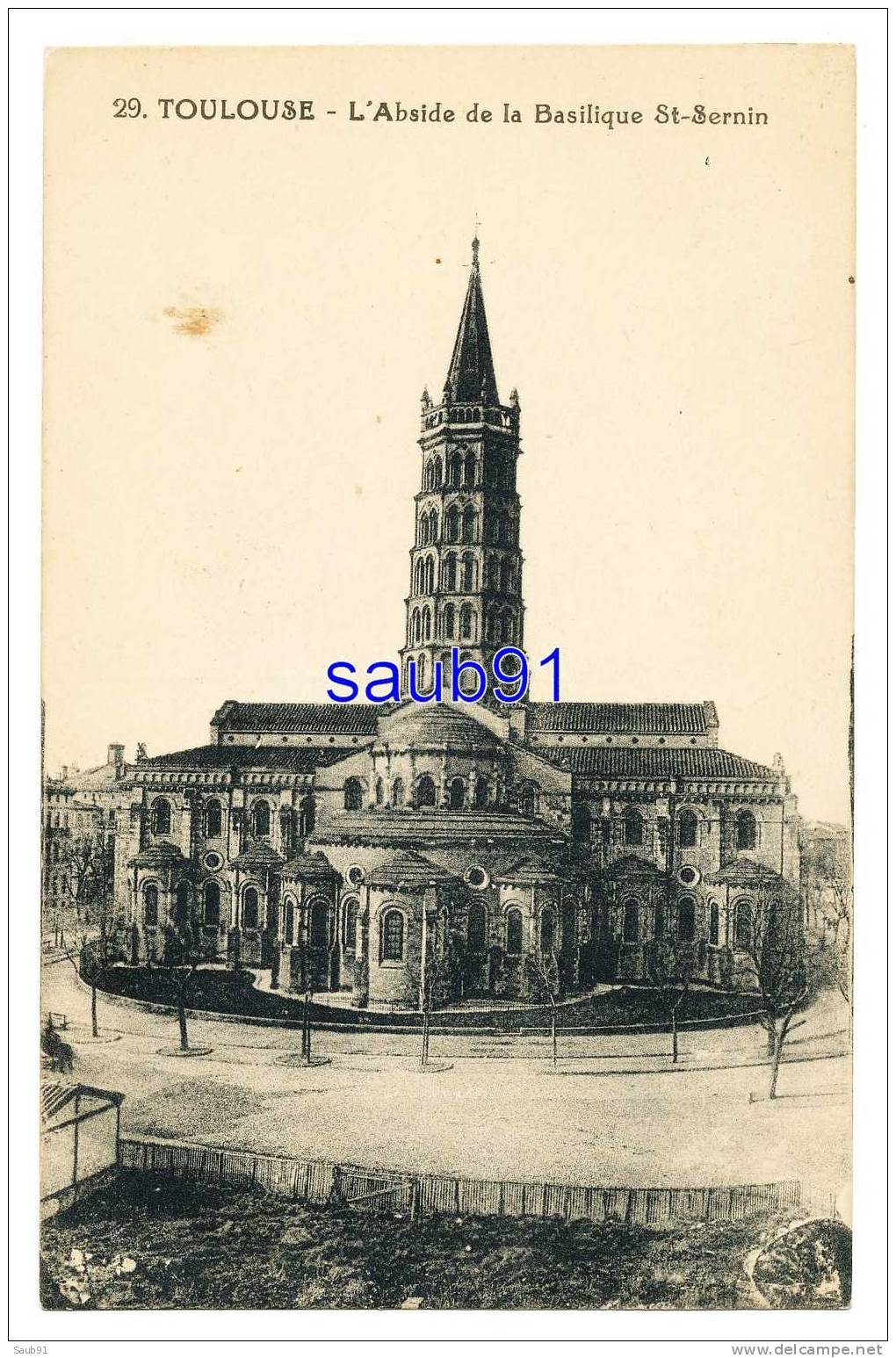 Toulouse - L'Abside De La  Basilique Saint-Sernin  - Fanjaud,  N°29 -  Non Circulé  - Réf:7004 - Toulouse