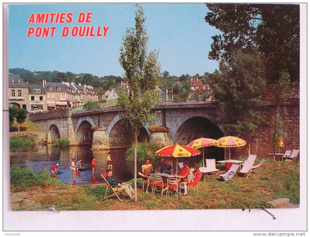 Amitiés De Pont D´ouilly - Vue D´ensemble Et Le Pont Sur L´Orne - Pont D'Ouilly