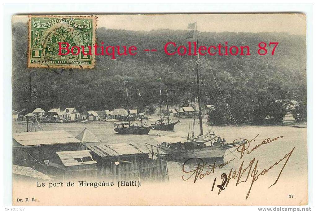 HAITI - JEAN RABEL - LE PORT De MIRAGOANE - RARE & UNIQUE - DOS VISIBLE - Haiti