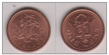 Barbados , 1 Cent , 2005 ( G.Schön 2 ) - Barbados (Barbuda)