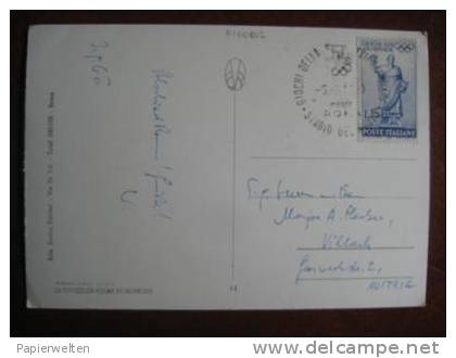 Roma / Rom - Saluti Da Roma Mehrbildkarte / Olympiade Stempel - Tarjetas Panorámicas