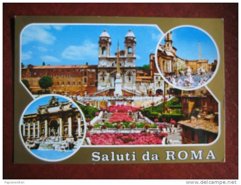 Roma / Rom - Saluti Da Roma Mehrbildkarte - Panoramische Zichten, Meerdere Zichten