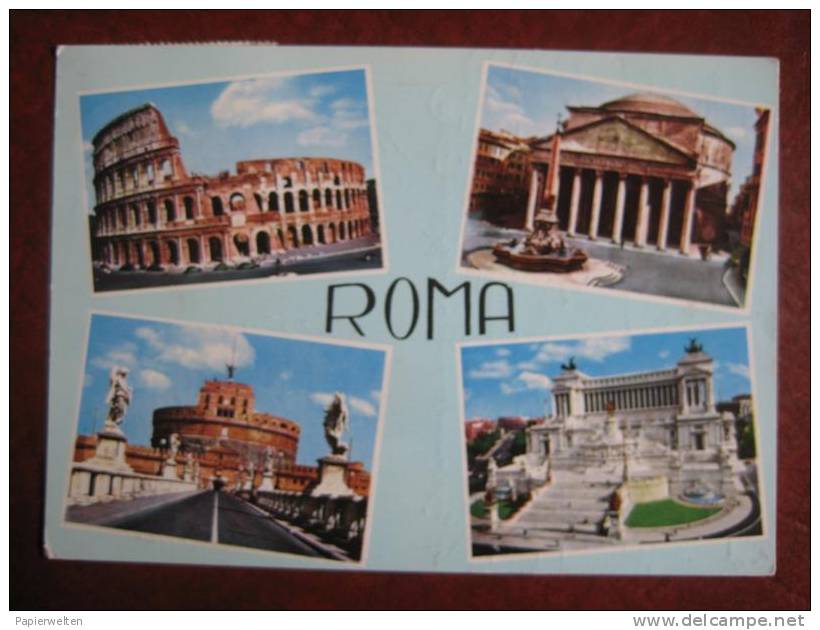 Roma / Rom - Saluti Da Roma Mehrbildkarte - Tarjetas Panorámicas