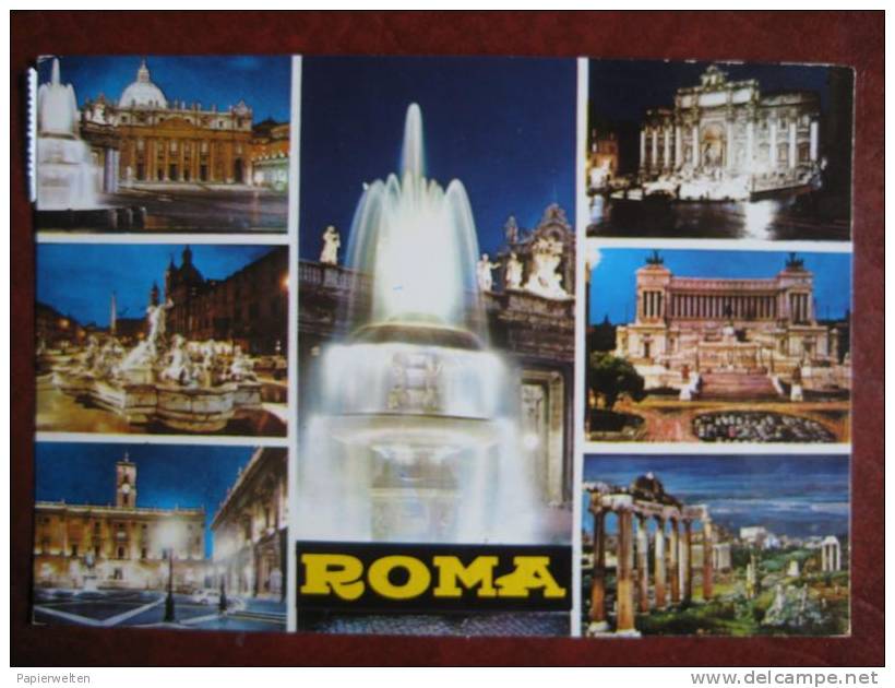 Roma / Rom - Mehrbildkarte - Viste Panoramiche, Panorama