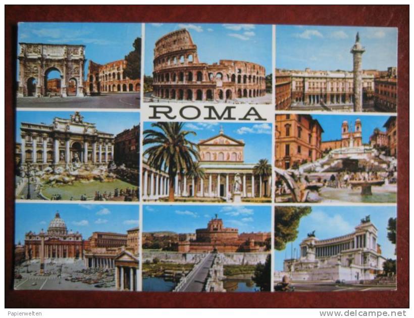 Roma / Rom - Mehrbildkarte - Mehransichten, Panoramakarten