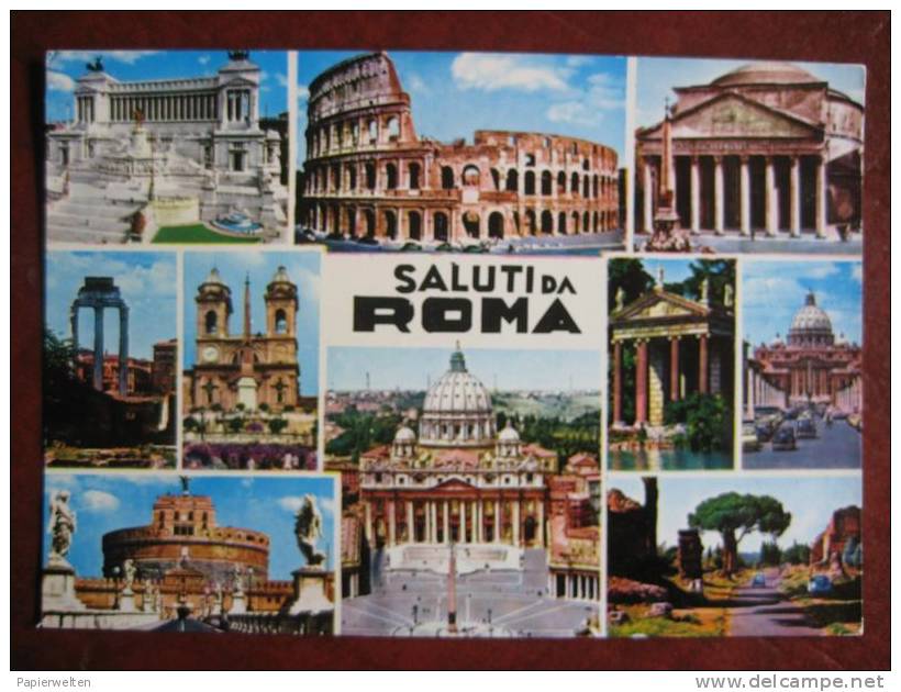 Roma / Rom - Mehrbildkarte Saluti Da Roma - Viste Panoramiche, Panorama