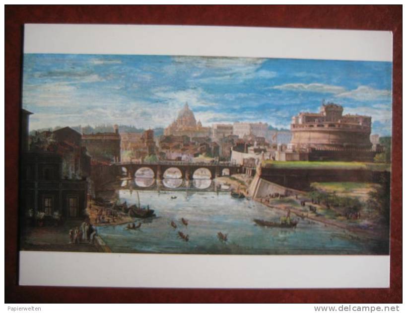 Roma / Rom - Künstlerkarte Castel S&#180;Angelo - Castel Sant'Angelo