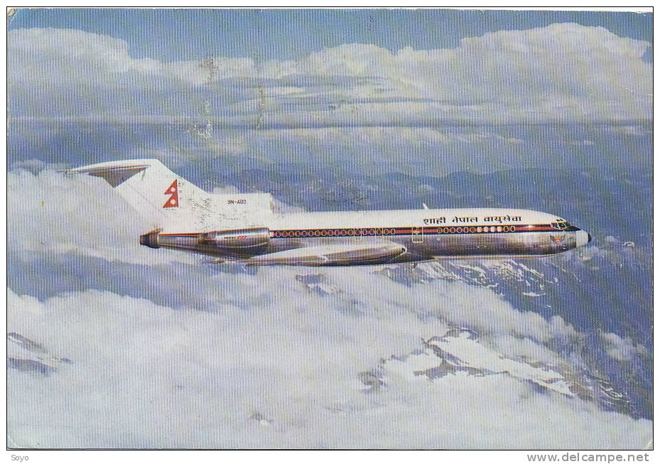 Royal Air Nepal Boeing 727 Kathmandu To Bagkok, Colombo, Delhi, Calcutta  Chiengmai - 1946-....: Moderne