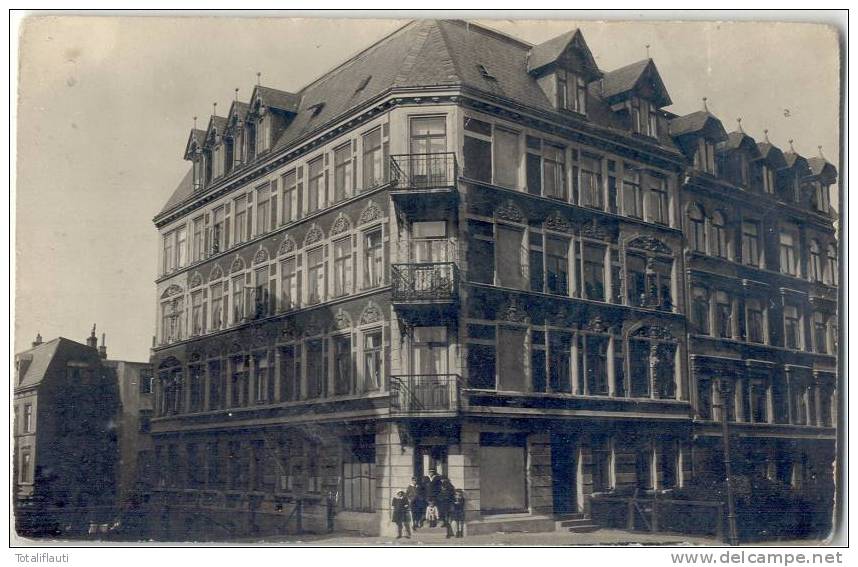 Flensburg Einzelhaus Private Fotokarte 1924 Gymnasiasten Im Eingang Ungelaufen - Flensburg