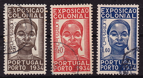 1934  Exposition Coloniale  Afinsa 561-3 - Oblitérés