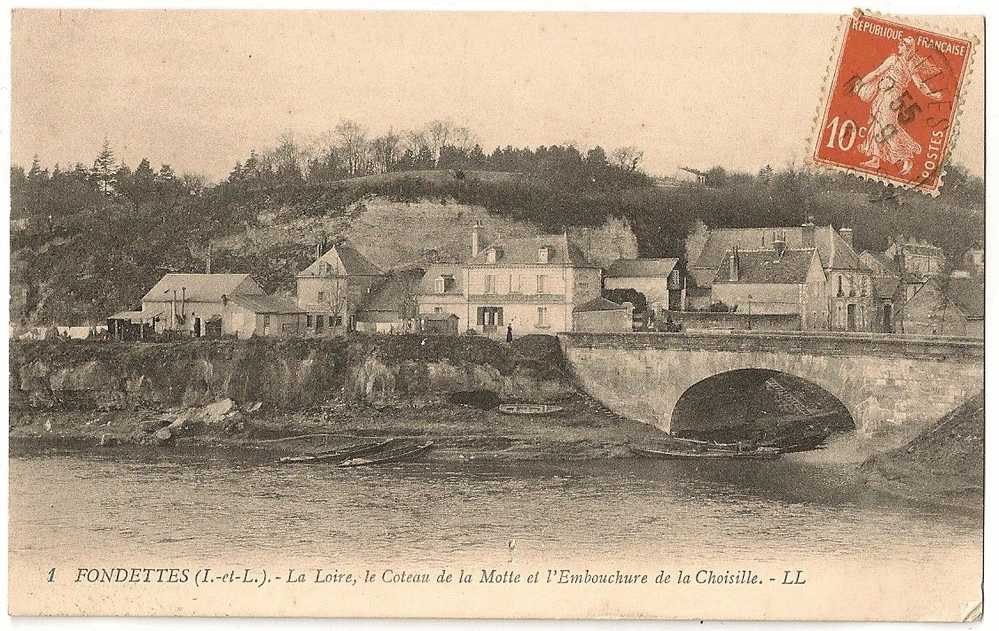 INDRE ET LOIRE 37.FONDETTES.EMBOUCHURE  DE LA CHOISILLE - Fondettes