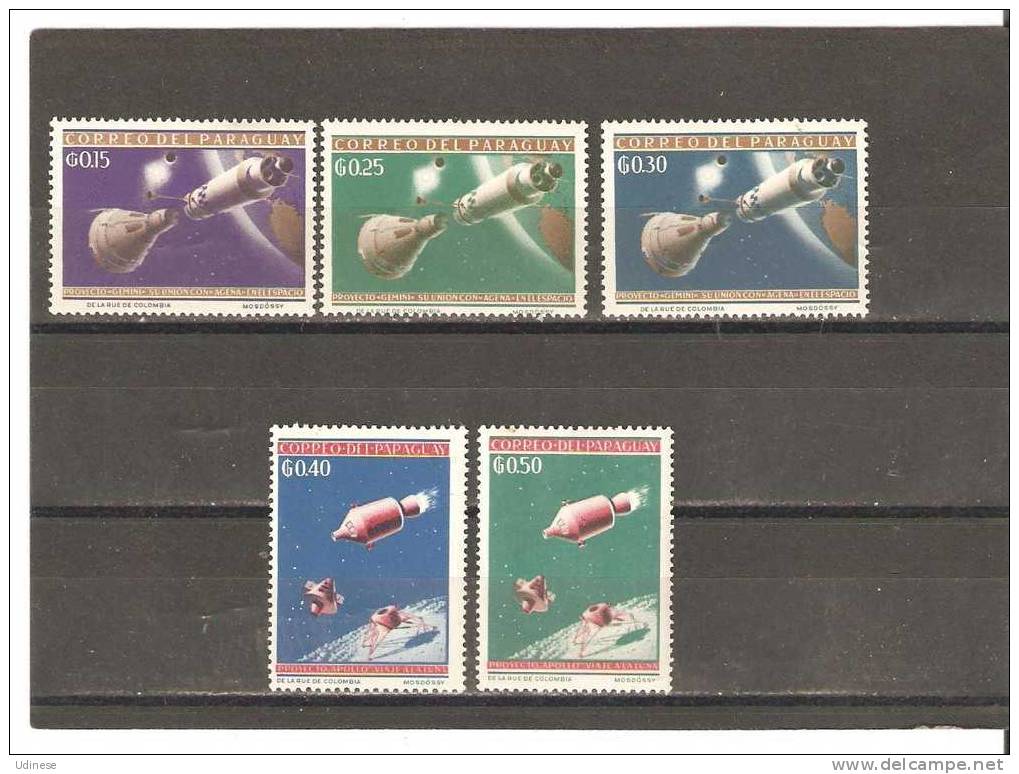 PARAGUAY 1964 - SPACE - CPL. SET - MINT MNH NEUF - Amérique Du Sud