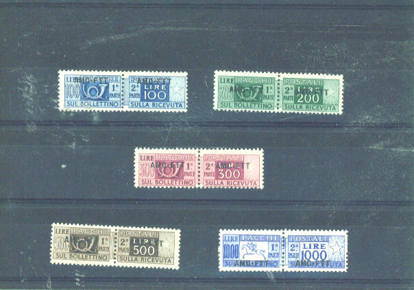 TRIESTE - 1949 Parcel Post Stamps MM/UM - Paketmarken/Konzessionen