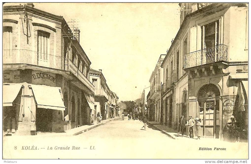 ALGERIE  /  KOLEA  -  La Grande Rue  (1930) - Autres & Non Classés