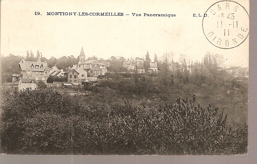 -95- MONTIGNY LES CORMEILLES  Vue Panoramique TTBE - Montigny Les Cormeilles