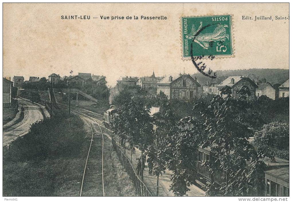 SAINT LEU - Vue Sur La Gare Prise De La Passerelle - Saint Leu La Foret