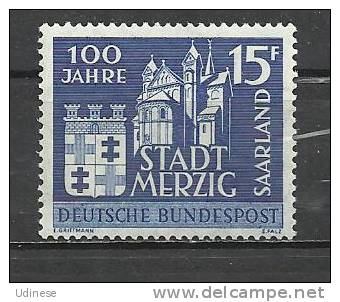 SAAR 1957 - MERZIG CENTENARY  - MNH MINT NEUF NUEVO - Unused Stamps