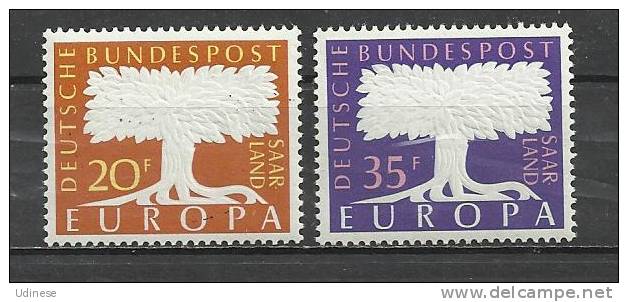 SAAR 1957 - EUROPA - CPL. SET  - MNH MINT NEUF - 1957