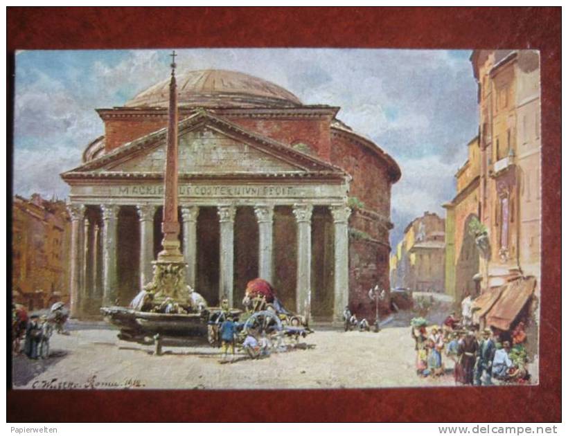 Roma - Künstlerkarte Il Pantheon - Pantheon