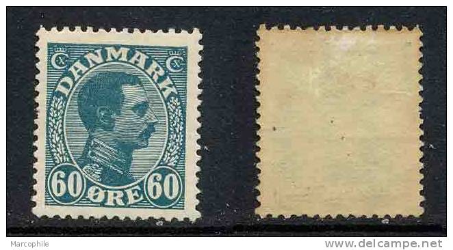 DANEMARK / 1921 -  # 146 *  / 60 ö Vert Bleu /COTE 9.00 EURO - Ungebraucht