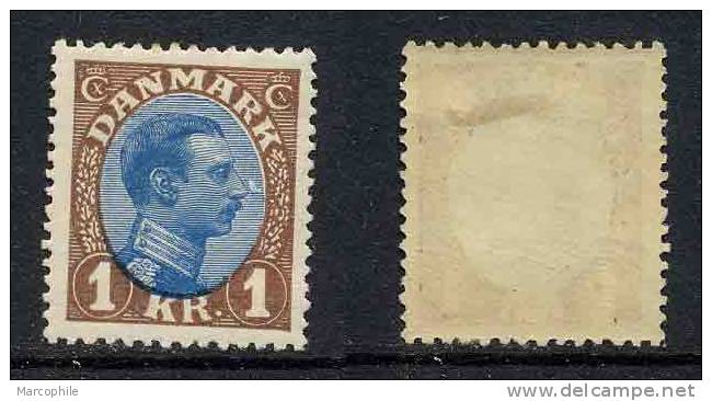 DANEMARK / 1921 -  # 147 *  / 1 Kr  Brun Et Bleu /COTE 52.50 EURO - Ungebraucht
