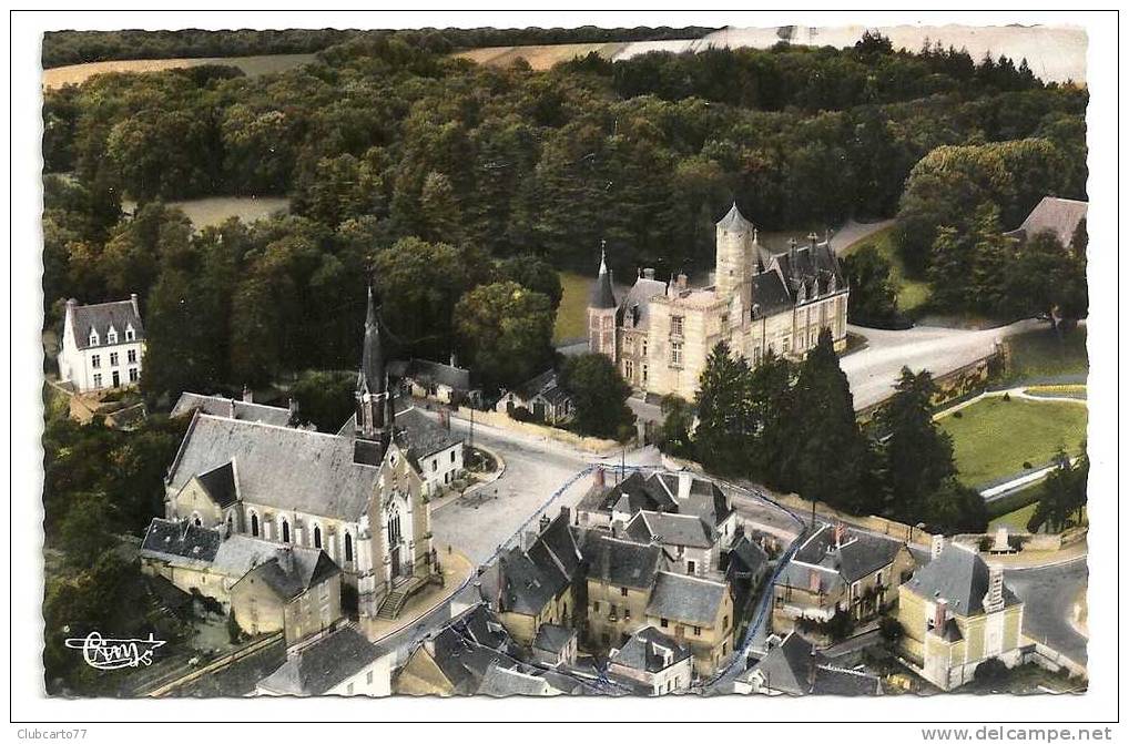 Beaumont-la-Ronce (37) : Vue Générale Sur Le Quartier De L'église  Env 1950. - Beaumont-la-Ronce
