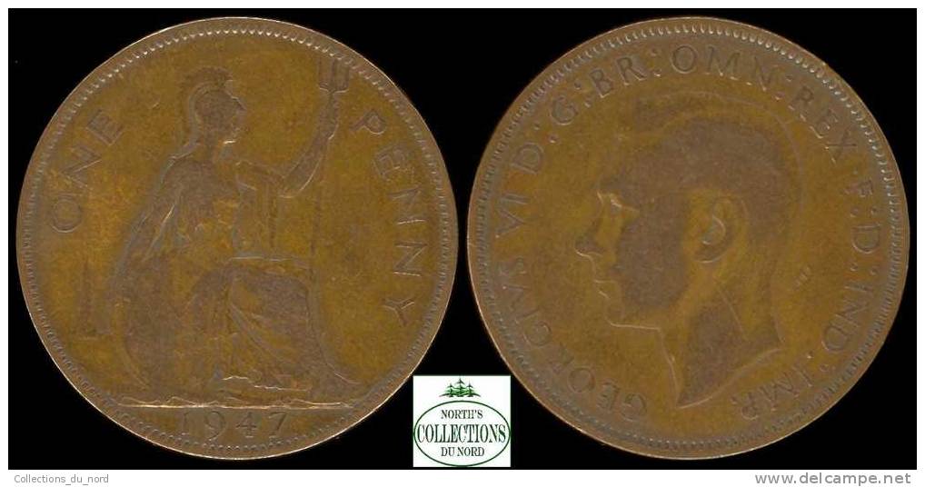 1 Penny Great Britain 1947 / Grande-Bretagne - D. 1 Penny