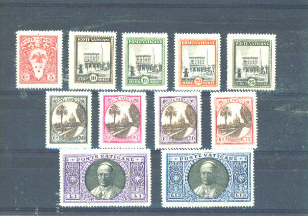 VATICAN CITY - 1933 Definitives MM (Some Gum Adhesions/Light Bends) - Neufs