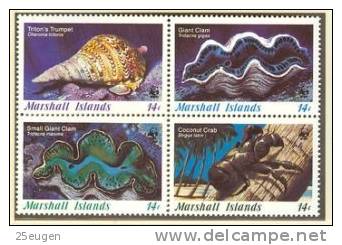 MARSHALL ISLANDS 1986  MICHEL NO: 73-76  MNH - Marshall