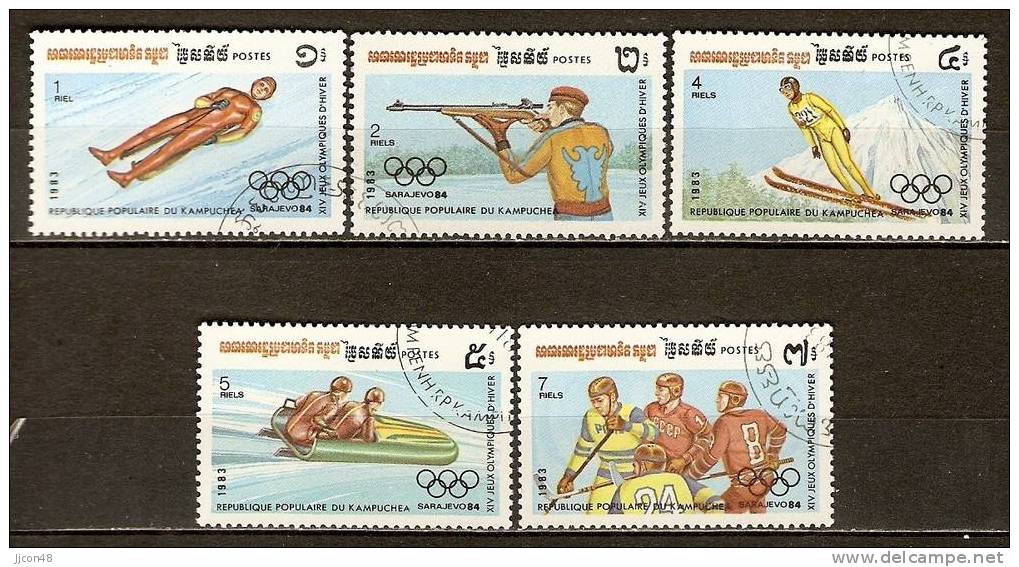 Kampuchea 1983  Winter Olympics "Sarajevo 84" (o) - Kampuchea