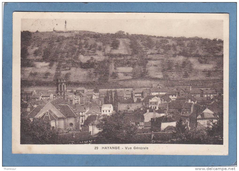 57  -  HAYANGE  -  Vue  Générale  -  1933  -  BELLE CARTE  - - Hayange