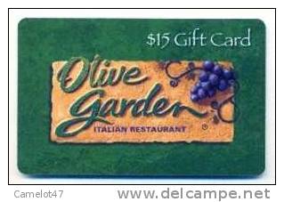 Olive Garden,  U.S.A. Carte Cadeau Pour Collection # 2 - Carta Di Fedeltà E Regalo