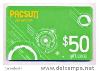 Pacsun,  U.S.A. Carte Cadeau Pour Collection # 2 - Tarjetas De Fidelización Y De Regalo